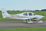 N203CD @ EGSH - Leaving Norwich. - by keithnewsome
