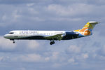 9A-BTE @ LOWW - Trade Air Fokker 100 iDEALTOURS - titles - by Thomas Ramgraber