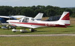 G-BYDB @ EGMA - 1988 Grob 115B parked at Fowlmere Airfield, Cambs. - by Chris Holtby