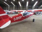 G-BKBP @ EGMA - In the main hangar at Fowlmere, Cambs. - by Chris Holtby
