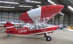 G-BKBP @ EGM - In the hangar at Fowlmere, Cambs. - by Chris Holtby