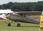 G-HALJ @ EGMA - 1946 Cessna 140 preparing to roll for student practice take-offs and circuits at Fowlmere, Cambs. - by Chris Holtby