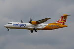 G-OATR @ EGSH - Landing at Norwich. - by Graham Reeve