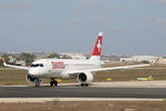 HB-JCK @ LMML - Bombardier CS300 HB-JCK Swiss Air - by Raymond Zammit