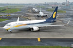 VT-JBH @ VABB - On the turn for departure from CSMIA on an overcast morning.  This aircraft joined Jet Airways as new on 25 Feb 2009 and served with the airline till 1 Feb 2019.  In the same year, it went to AerCap, Ethiopian Airlines and Asky Airlines. - by Arjun Sarup
