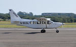 G-SCOL @ EGFH - Temporary resident Airvan jump ship. - by Roger Winser