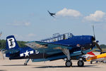 N85650 @ KPSM - Dan McCue buzzing in the F4-U Corsair over the TBM - by Topgunphotography