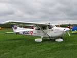 N5010 @ EGMJ - Travis Ludlow being interviewed at the Little Gransden Airshow 2021 having successfully completed his round the world record-breaking flight in this Cessna 172R at the age of 18. - by Chris Holtby