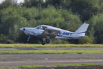 G-ONET @ EGFH - Visiting Cherokee departing Runway 10. - by Roger Winser