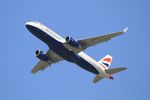 G-EUYV @ LFPG - Airbus A320-232, Take off rwy 27L, Roissy Charles De Gaulle airport (LFPG-CDG) - by Yves-Q