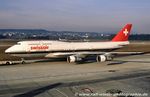 HB-IGE @ LSZH - Boeing 747-357 - SR SWR Swissair 'Genève' - 22995 - HB-IGE - 17.02.1998 - ZRH