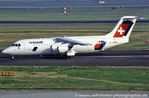 HB-IXN @ EDDL - British Aerospace Avro RJ100 - Crossair - E3286 - HB-IXN - 30.07.1996 - DUS - by Ralf Winter