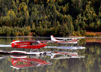N3889P - PHOTO TAKEN AS IT LANDED ON A LAKE SOUTH OF ANCHORAGE - by RONALD GILBERT