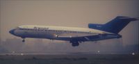OO-ATJ @ EBBR - Landing EBBR 25L on a foggy day decades ago...slide scan - by Joannes Van Mierlo