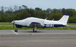 G-BEWX @ EGFH - Visiting Arrow III. - by Roger Winser