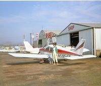 N5954W - My first flight, c. 1967 - by My dad
