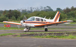 G-BFNI @ EGFH - Resident Warrior II operated by Cambrian Flying Club. - by Roger Winser