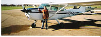 N64420 @ KPOF - This is N64420 when she used to be a flight training airplane at KPOF. - by Diane Vaughn