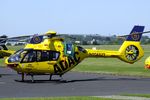 D-HXBB @ EDKB - Eurocopter (Airbus Helicopters) EC135P3 'Christoph 18' EMS-helicopter of ADAC Luftrettung at Bonn-Hangelar airfield during the 51st Grumman Fly-in 2021 - by Ingo Warnecke