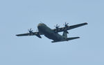 ZH874 @ EGFH - RAF Hercules aircraft coded 874 approaching Runway 22 at 2000 feet. - by Roger Winser