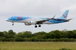 OO-TEA @ LFRB - Embraer 190LR, On final rwy 25L, Brest-Bretagne Airport (LFRB-BES) - by Yves-Q