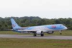 OO-TEA @ LFRB - Embraer 190LR, Landing rwy 07R, Brest-Bretagne Airport (LFRB-BES) - by Yves-Q