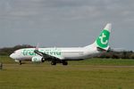 F-GZHA @ LFRB - Boeing 737-8GJ, Take off run rwy 25L, Brest-Bretagne airport (LFRB-BES) - by Yves-Q