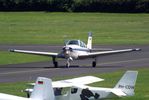 D-EBVZ @ EDKB - Beechcraft F33A Bonanza at Bonn-Hangelar airfield during the Grumman Fly-in 2021