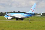 OO-JAL @ LFRB - Boeing 737-7K, Take off run rwy 25L, Brest-Bretagne airport (LFRB-BES) - by Yves-Q
