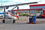 N2532F @ PAFA - N2532F   Champion 7ECA Citabria [154] Fairbanks~G 27/06/2018 . Minus starboard wing. - by Ray Barber
