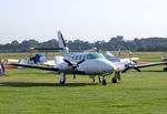 D-IBIS @ EDKB - Cessna T303 Crusader at Bonn-Hangelar airfield during the Grumman Fly-in 2021