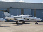 N990NA @ EGJB - Parked outside ASG Guernsey - by alanh