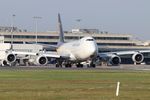 N627UP @ EDDK - Waiting for clearance for departure via runway 14L - Brand new aircraft