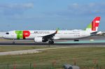 CS-TXF @ LPPT - TAP A321NX lining-up - by FerryPNL