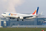 SU-TMG @ LOWW - FlyEgypt Boeing 737-800 - by Thomas Ramgraber