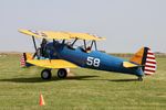 N58712 @ KGBG - At the Stearman Fly-in - by Glenn E. Chatfield