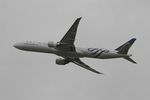 F-GZNE @ LFPG - Boeing 777-328 ER, Take off rwy 06R, Roissy Charles De Gaulle airport (LFPG-CDG) - by Yves-Q