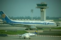 OO-TEG @ ORY - Seen here leased to Egyptair. - by ALASTAIR GRAY