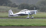 G-SOUT @ EGFH - Visiting RV-8 (Raven 5) departing Runway 28 leading 4-ship Team Raven to the Portugal Air Summit 2021. - by Roger Winser