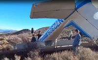 N7232S - Aircraft crashed over mountains in Utah due to downdraft. Pilot OK! - by Mattt's Off-Road Recovery