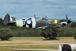VH-NKM @ YSEN - Amateur Supermarine Spitfire 26B, VH-NKM SABC Serpentine 17 October 2021. - by kurtfinger