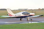 N113AC @ EGSH - Leaving Norwich. - by keithnewsome