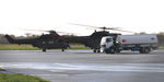 ZJ957 @ EGFH - RAF Puma helicopters ZJ957 coded Z and XW224 in 50th anniversary markings - by Roger Winser