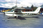 LN-NFZ @ HMR - Hamar 10.9.1986 - by leo larsen