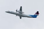 LX-LQC @ LFPG - De Havilland Canada DHC-8-400Q Dash 8, Climbing from rwy 08L, Roissy Charles De Gaulle airport (LFPG-CDG) - by Yves-Q