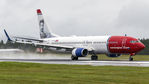 LN-DYJ @ ENBR - Takeoff rwy. 17.
