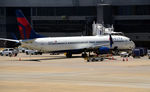 N855DN @ KATL - Gate T3 Atlanta   Stick hold up airplane, so it don't fall down