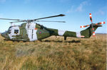 XZ179 - Lynx AH.7, callsign Spindle 1, of 654 Squadron on a training exercise in September 1995. - by Peter Nicholson