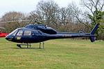 G-DFOX @ EGBC - G-DFOX   Aerospatiale AS355F1 Ecureuil II [5203] Cheltenham Racecourse~G 16/03/2012