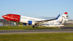 LN-DYJ @ ENBR - Taking off rwy. 35 at Bergen airport Flesland.